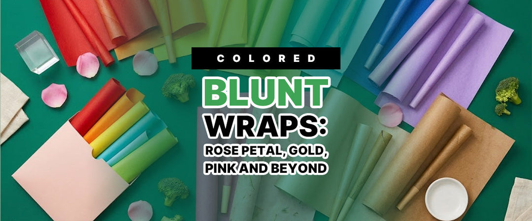 colored blunt wraps rose petal gold and pink designer wraps