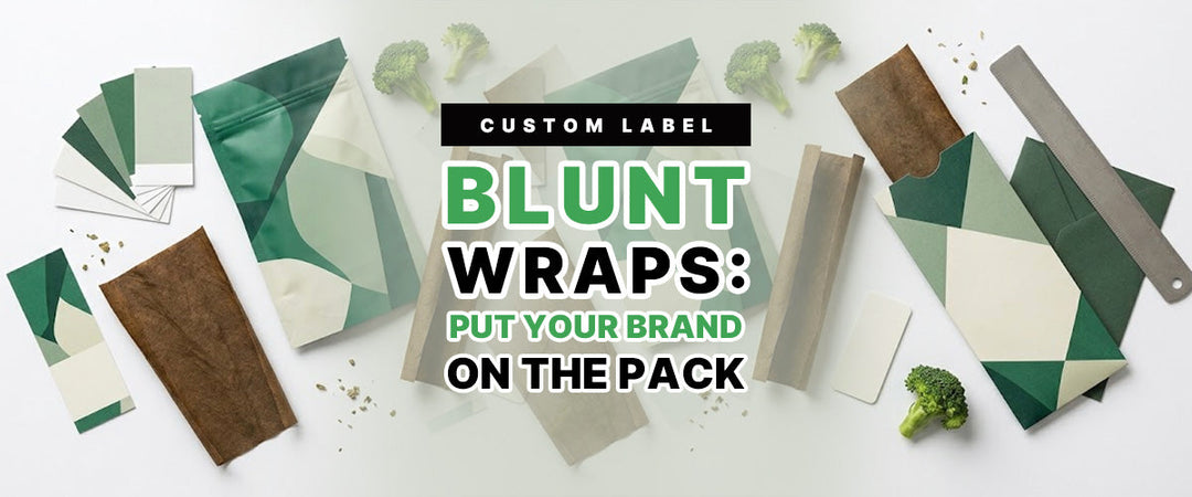 custom label blunt wraps with branded packaging